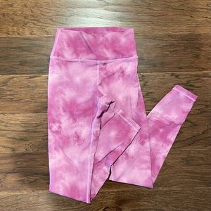 Pink tie dye leggings